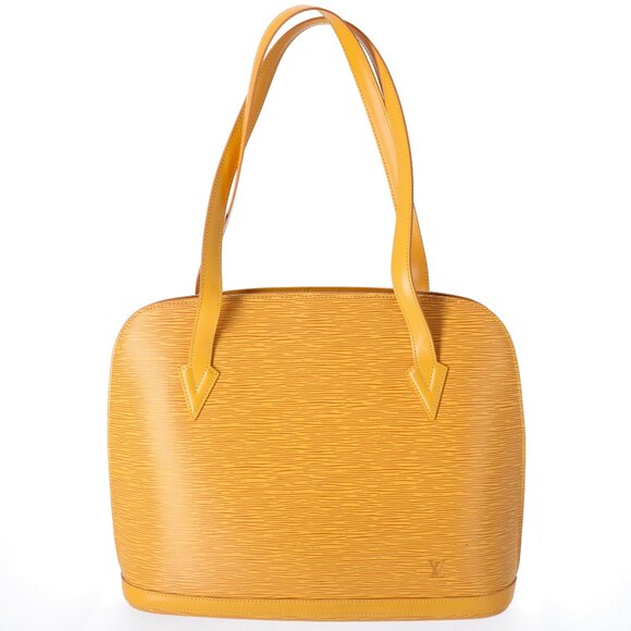 Louis Vuitton Lussac Epi Shoulder Bag M52289 Jaune Leather Yellow - Picture 1 of 6